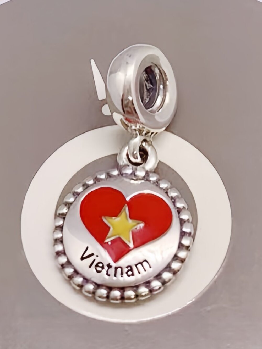 Pandora Vietnam Flag Exclusive Charm Pendant